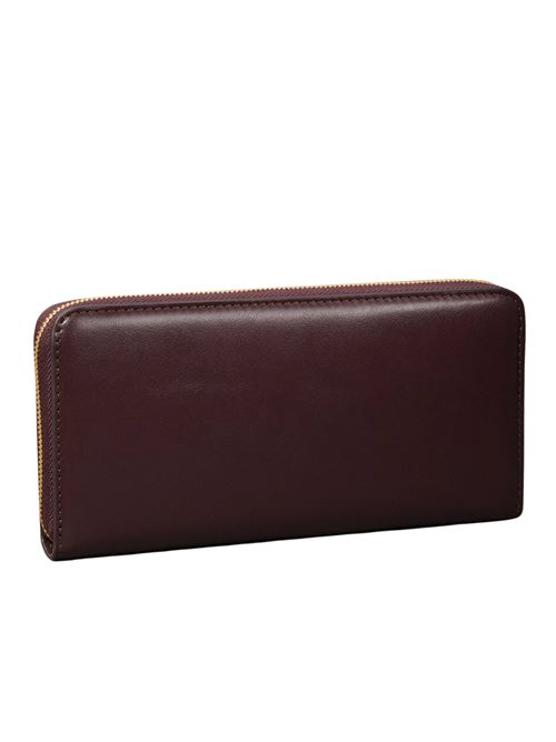 Portafoglio in pelle prugna Calvin Klein | LV04F1093GBAP